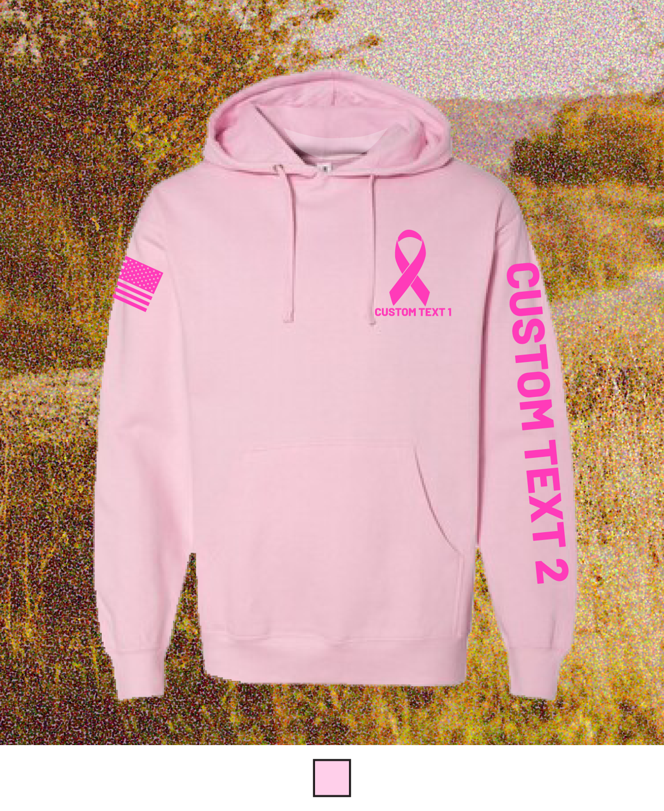 CUSTOM Breast Cancer Awareness Month Comfort Unisex Hooded Sweatshirt - Bomb Cancer