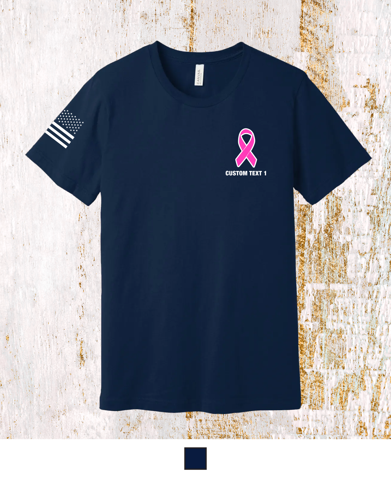 CUSTOM Breast Cancer Awareness Month Comfort Unisex Cotton SS Tee - Fire Rescue