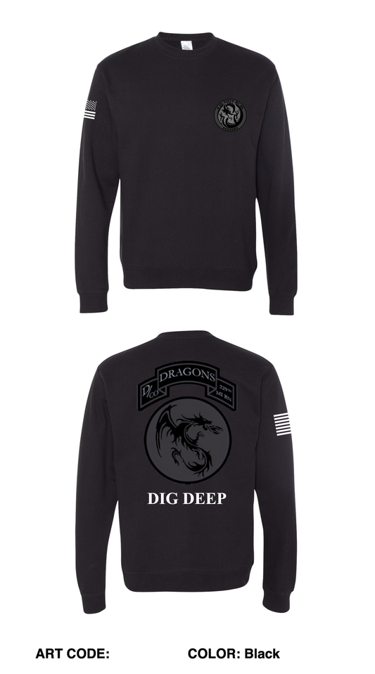 D Co, Dragons, 229th MI BN  Comfort Unisex Crewneck Sweatshirt - qNd8ny