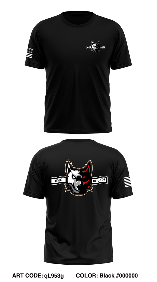 HHC HOUNDS 186 BSB Core Men's SS Performance Tee - qL953g