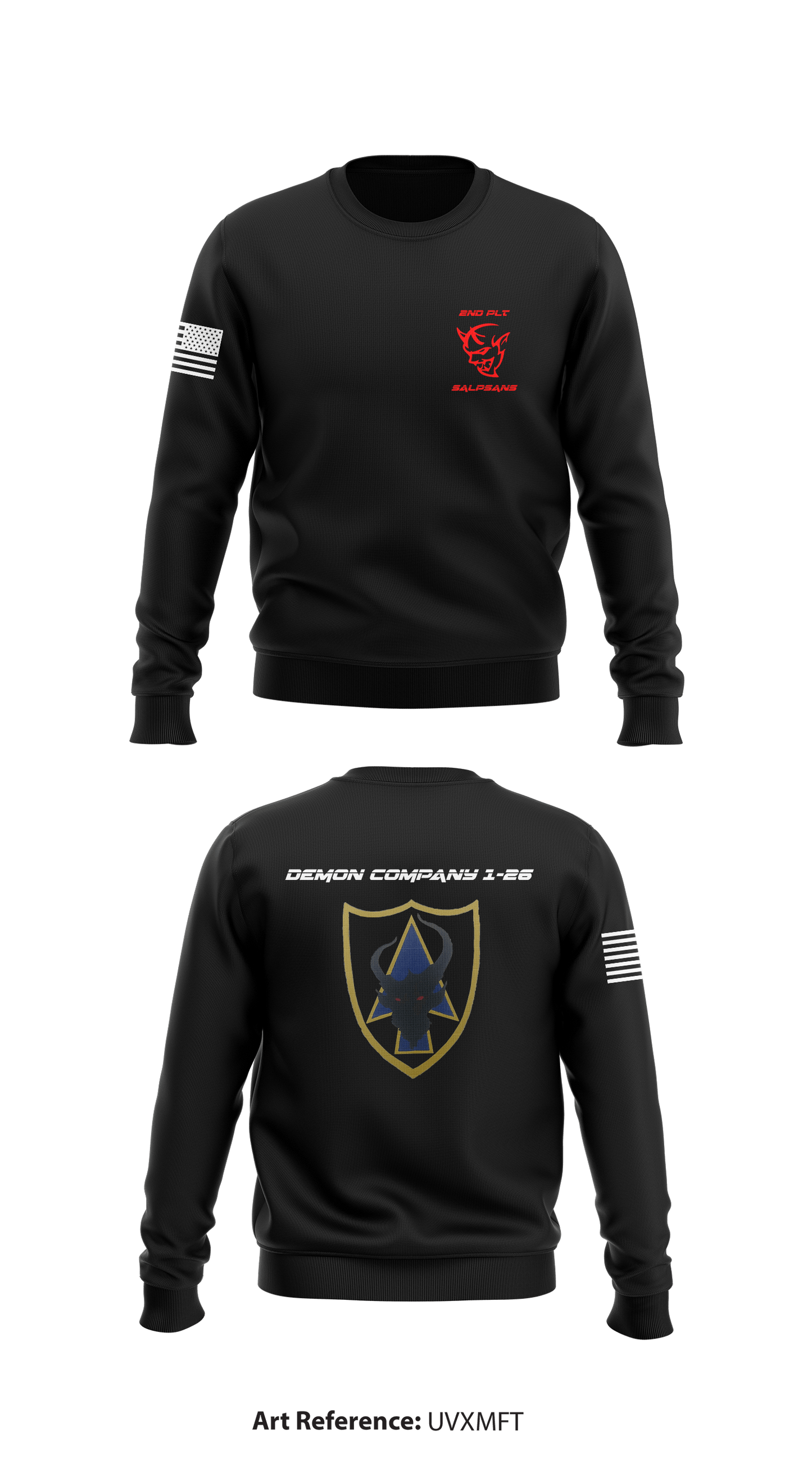 1-26INF REGT, DEMON CO, SALPSANS Store 1 Core Men's Crewneck Performance Sweatshirt - uvxmfT