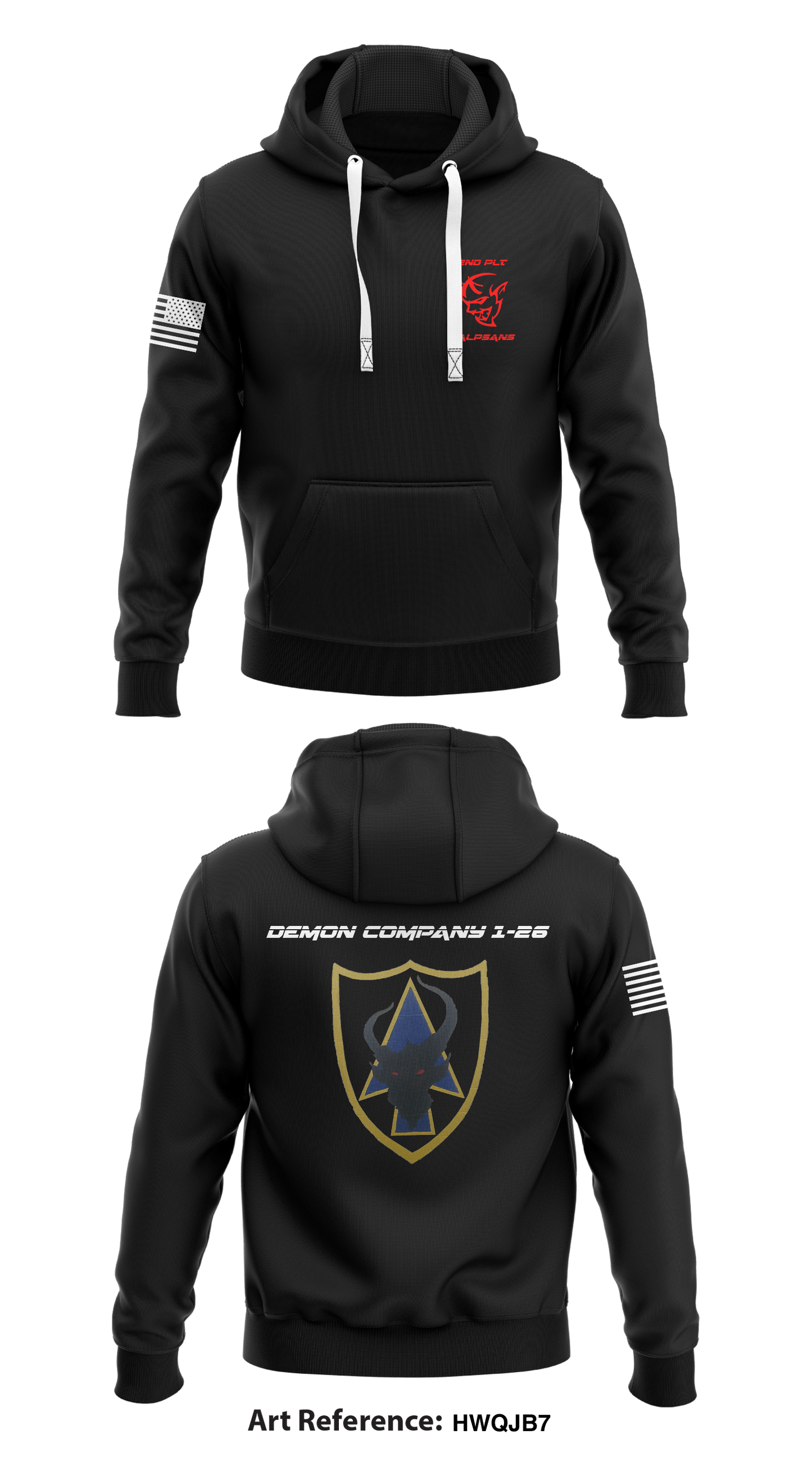 1-26INF REGT, DEMON CO, SALPSANS Store 1  Core Men's Hooded Performance Sweatshirt - hWqJb7