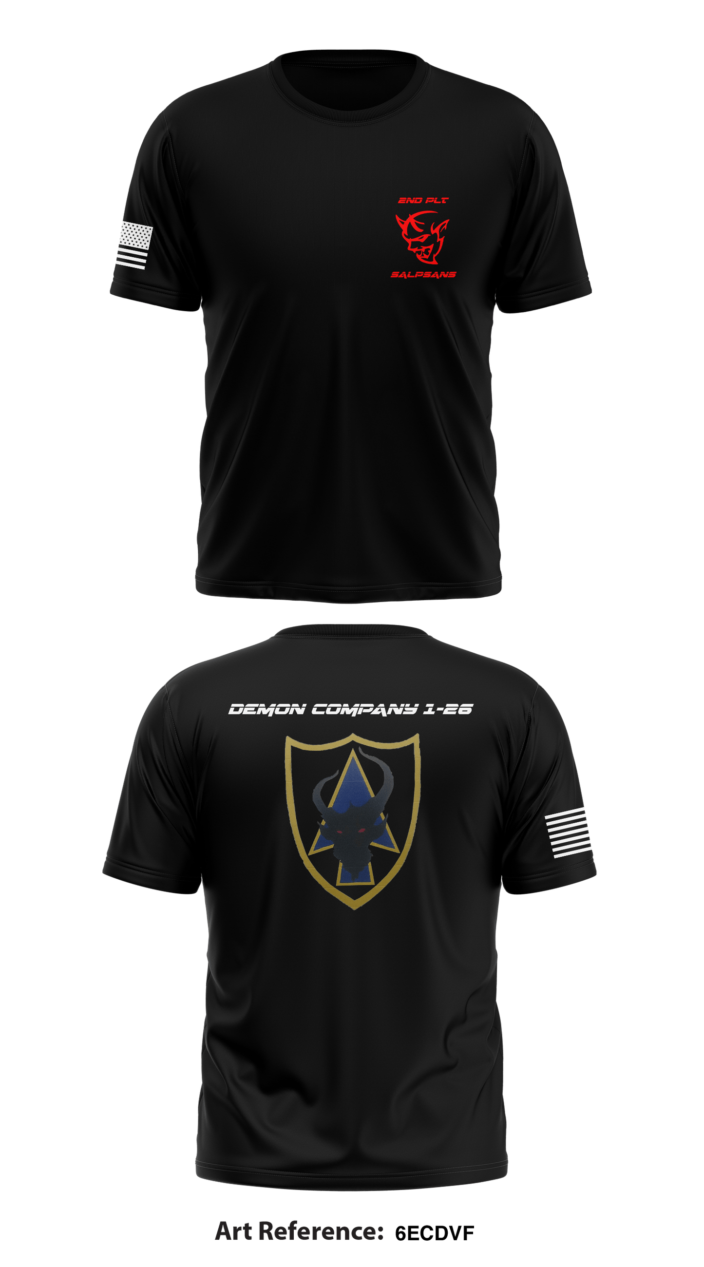 1-26INF REGT, DEMON CO, SALPSANS Store 1 Core Men's SS Performance Tee - 6eCdVF