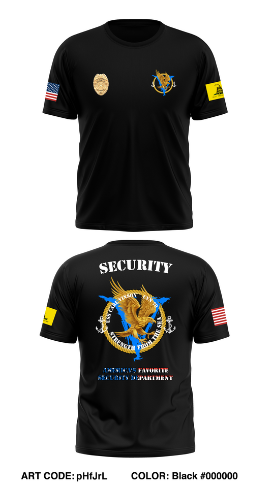 USS Carl Vinson Security Store 1 Core Men's SS Performance Tee - pHfJrL