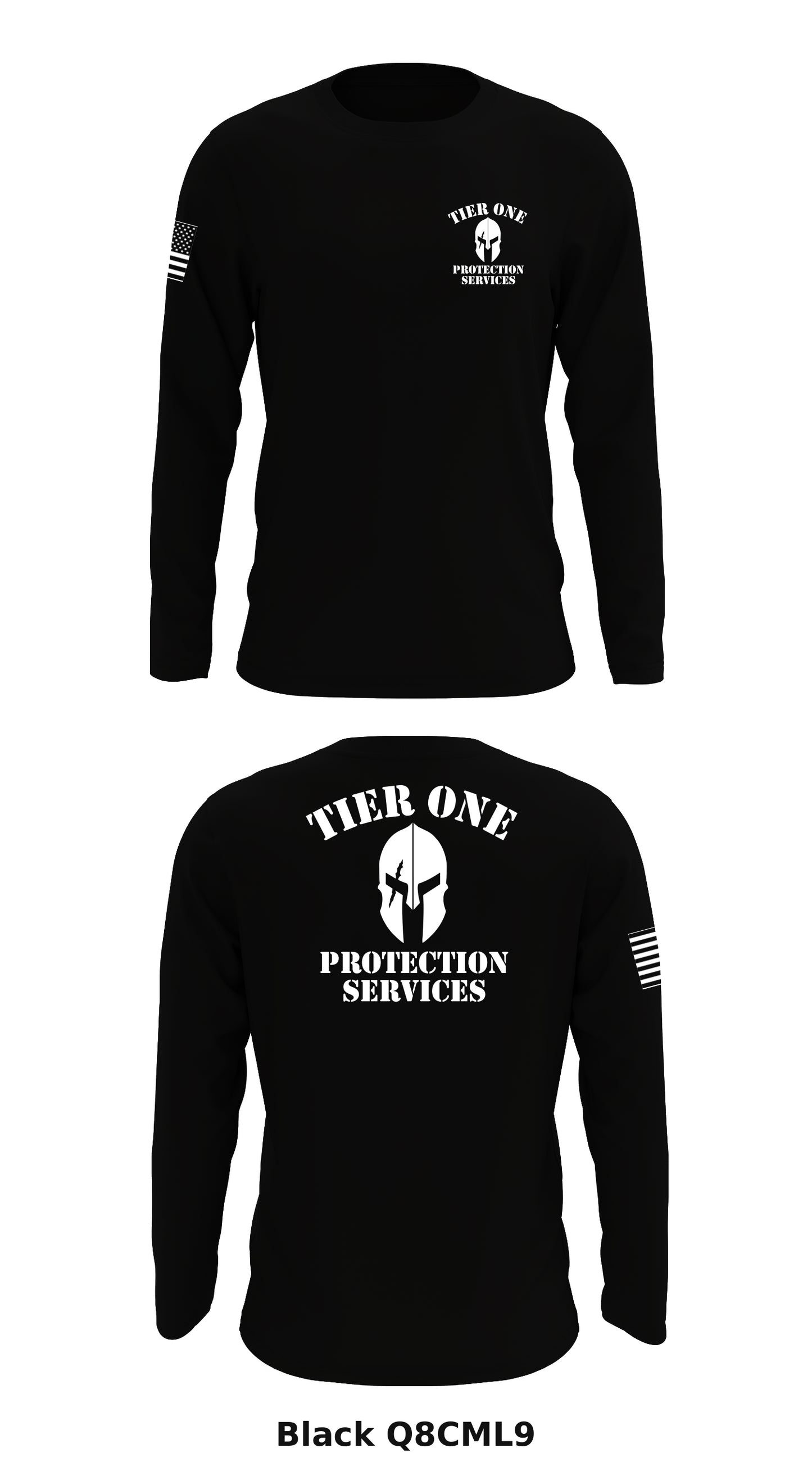 Tier one protection services Store 1 Core Men's LS Performance Tee - Q8CML9