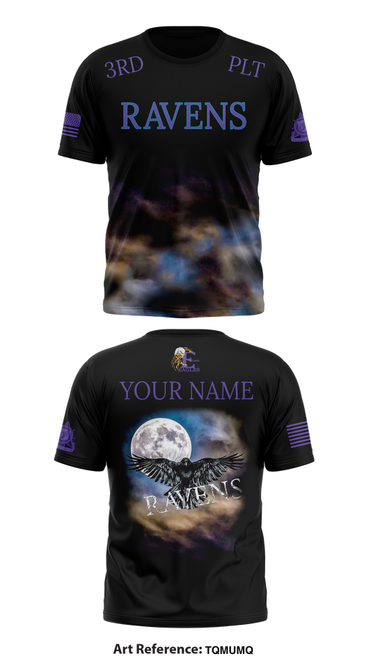 3RD PLT Ravens Store 1 Core Men's SS Performance Tee - TqMumq