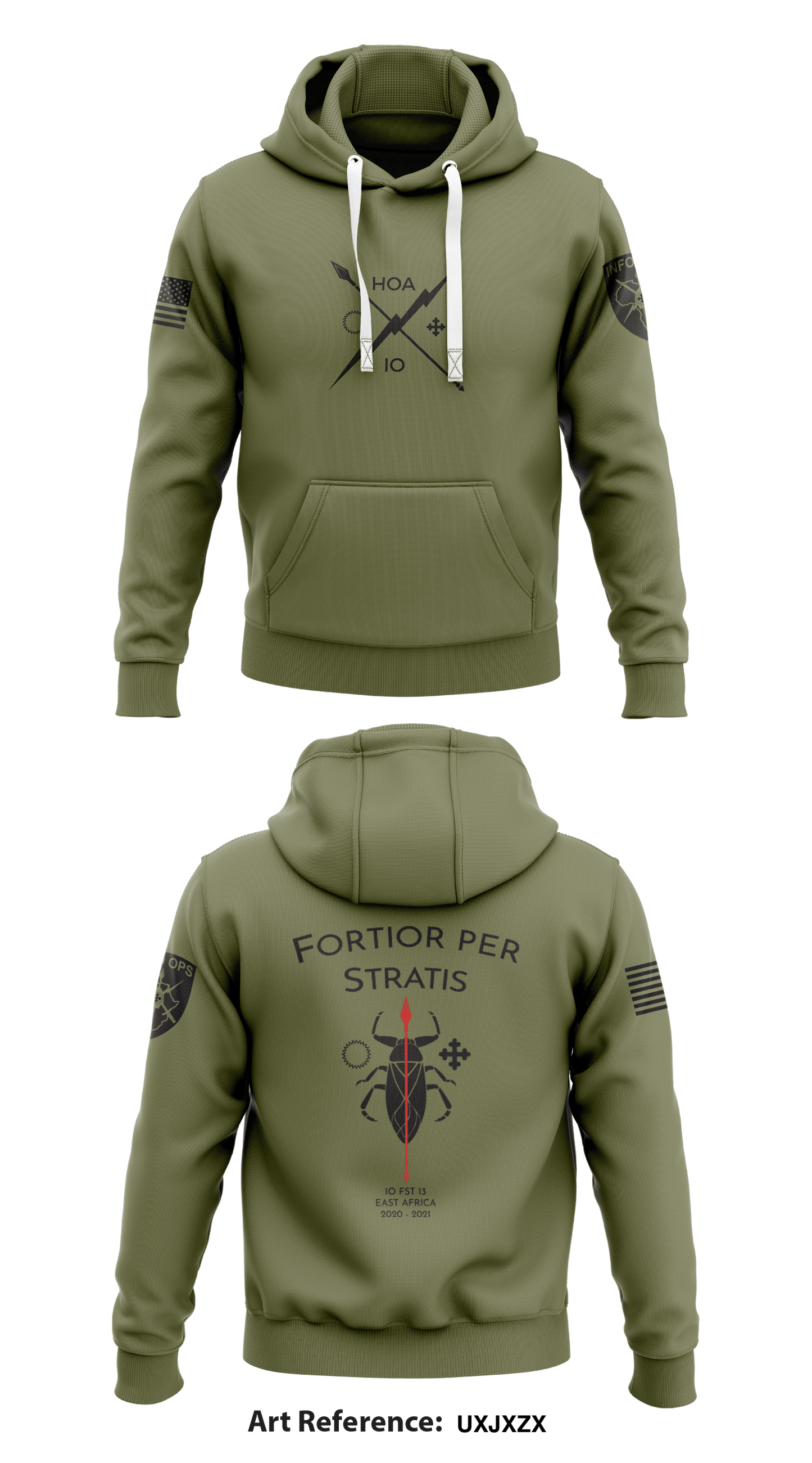 Combined Joint Task Force Horn of Africa Information Operations Cell Store 1  Core Men's Hooded Performance Sweatshirt - uXjXzX