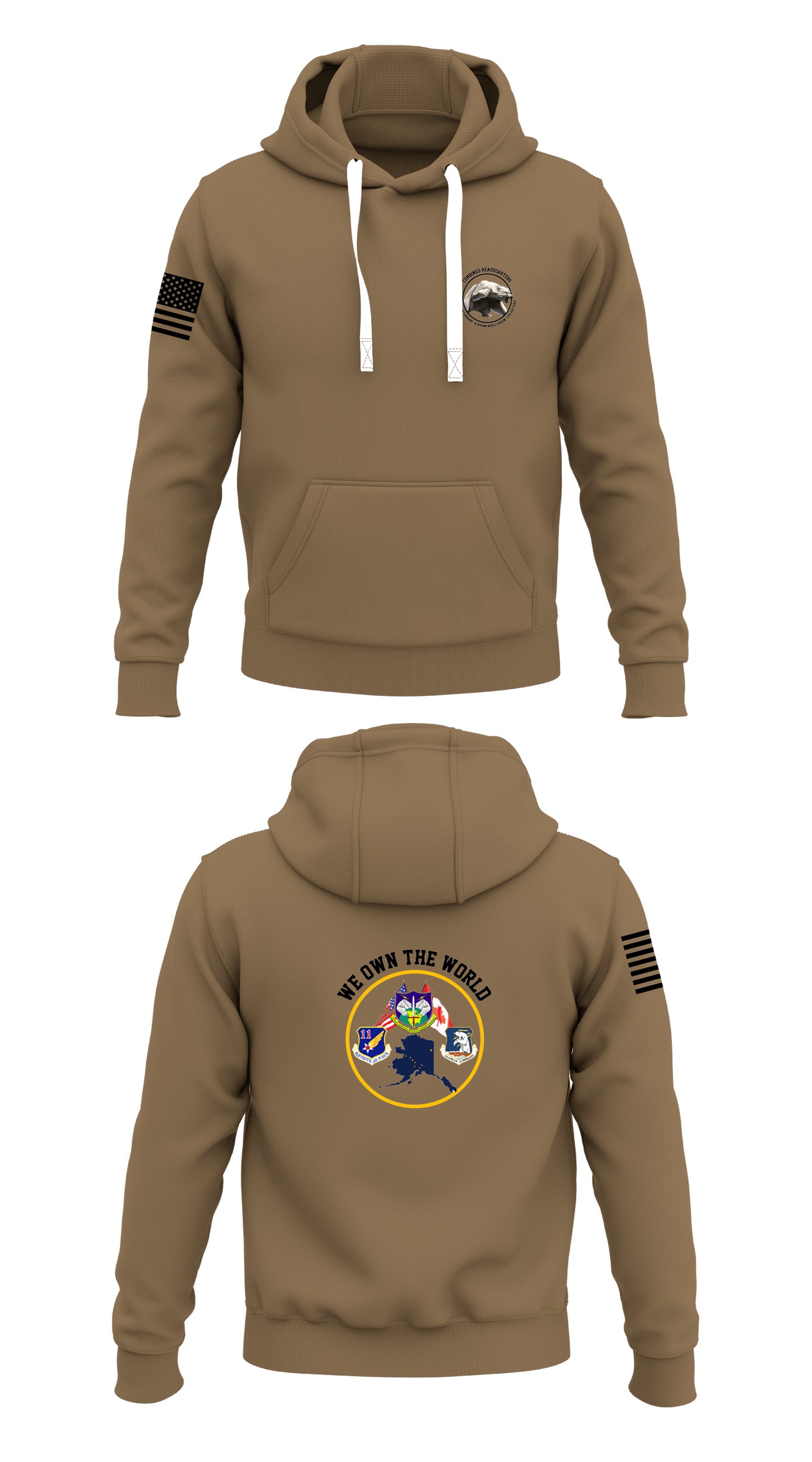 611 Air Operations Center Store 1  Core Men's Hooded Performance Sweatshirt - 73520797166