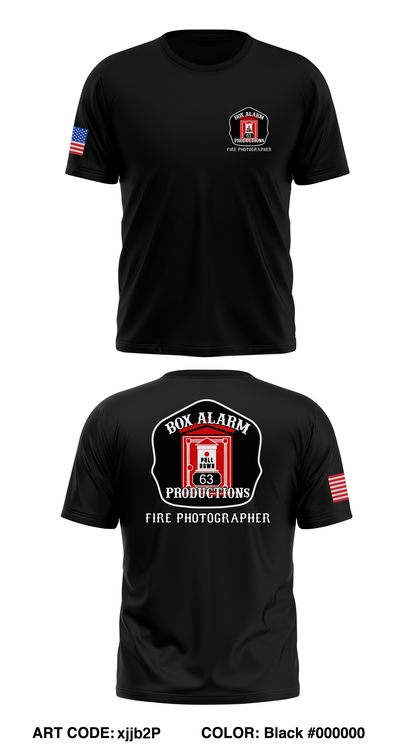 Box Alarm Productions Store 1 Core Men's SS Performance Tee - xjjb2P