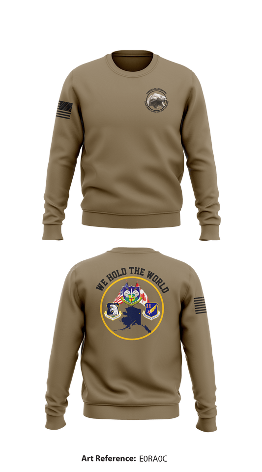 611 Air Operations Center Store 1 Core Men's Crewneck Performance Sweatshirt - e0rA0c