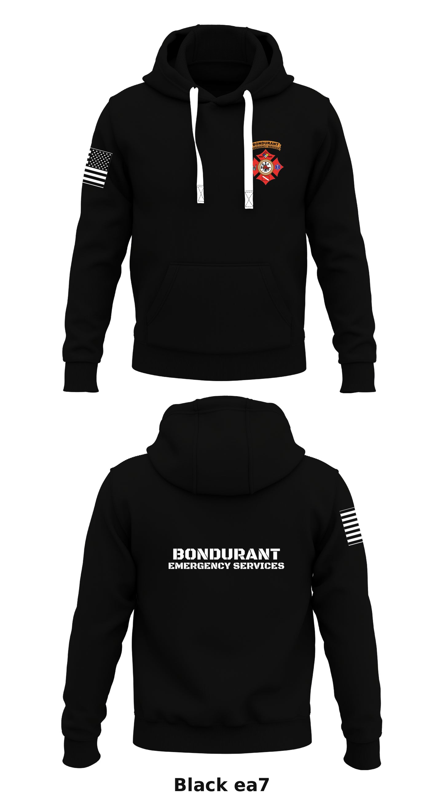 Bondurant Emergency Services Store 1  Core Men's Hooded Performance Sweatshirt - ea7