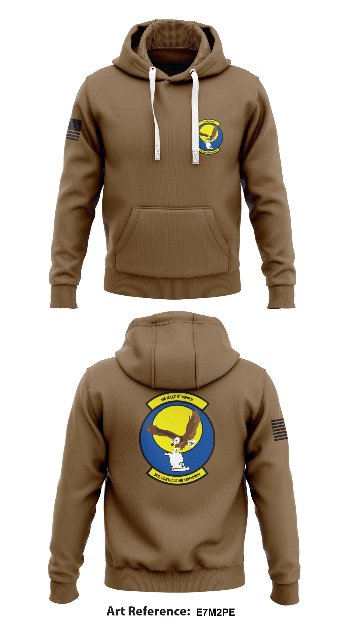 56th CONTRACTING SQUADRON STORE 1  Core Men's Hooded Performance Sweatshirt - E7m2Pe