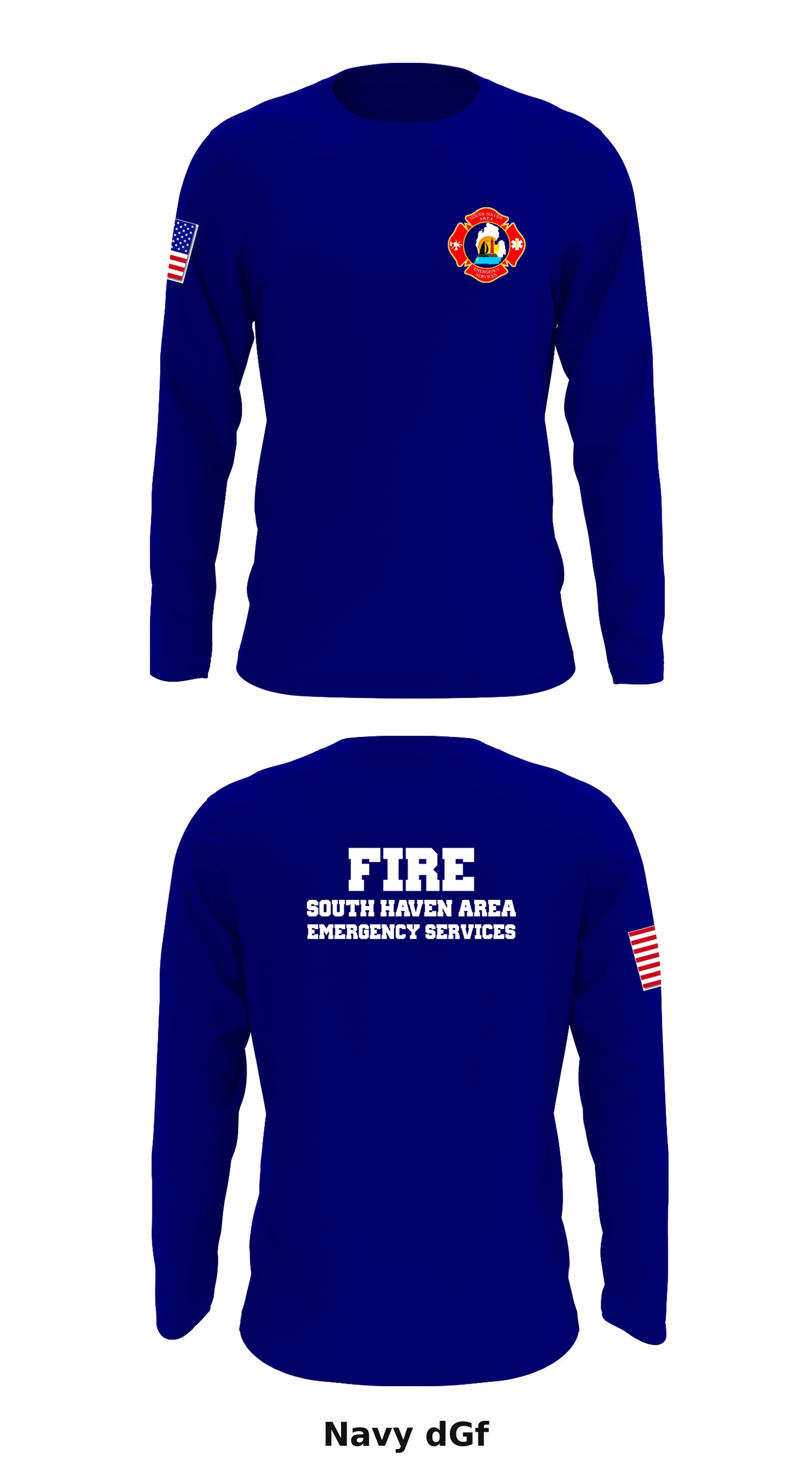 South Haven Area Emergency Services Store 1 Core Men's LS Performance Tee - dGf