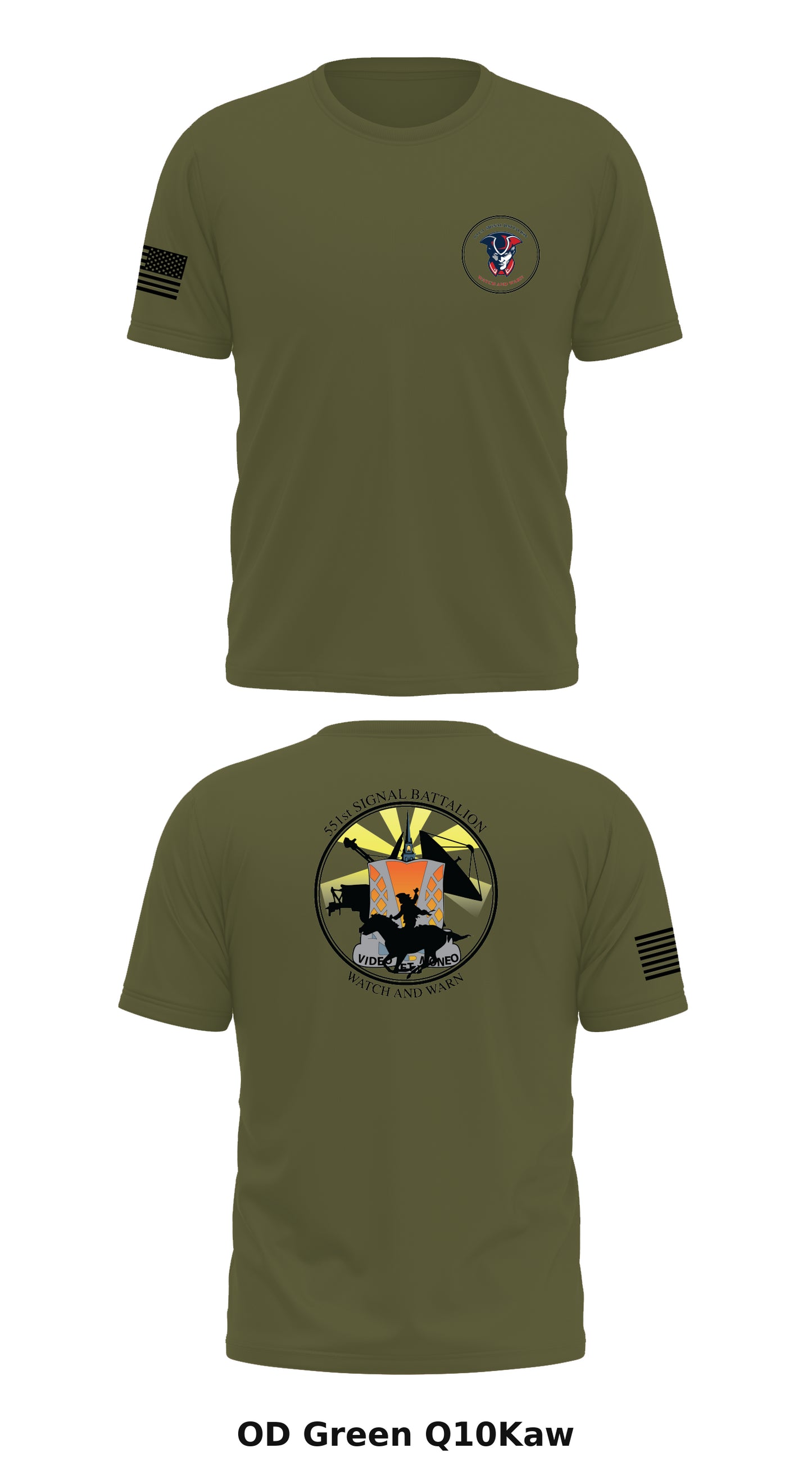 551st Signal Battalion Store 1 Core Men's SS Performance Tee - Q10Kaw