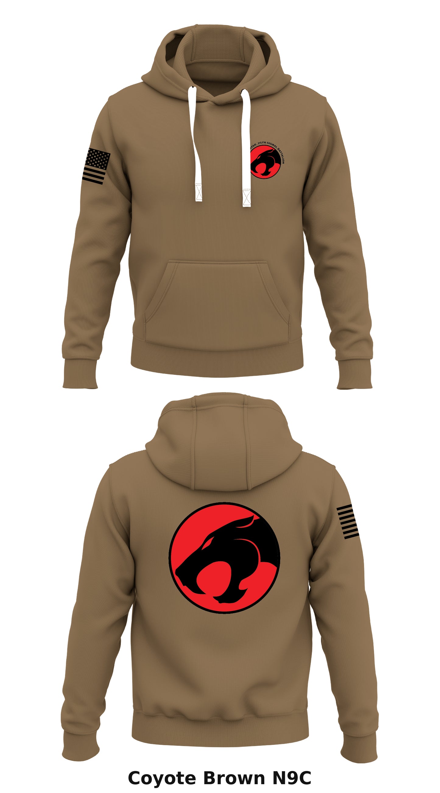 USANEC-QATAR, 25TH SIGNAL BATTALION Store 1  Core Men's Hooded Performance Sweatshirt - N9C