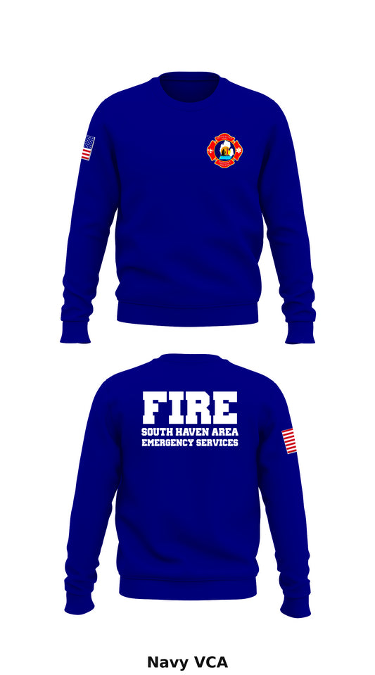 South Haven Area Emergency Services Store 1 Core Men's Crewneck Performance Sweatshirt - VCA