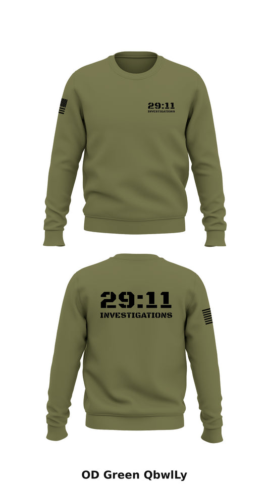 29:11 Investigations Store 1 Core Men's Crewneck Performance Sweatshirt - QbwlLy