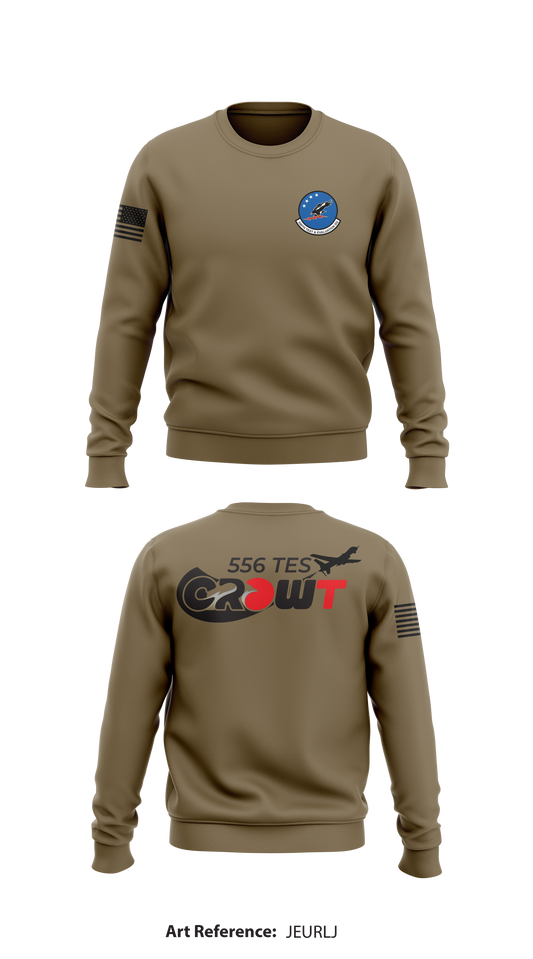 556TH Test & Evaluation Squadron Store 1 Core Men's Crewneck Performance Sweatshirt - JeuRLJ