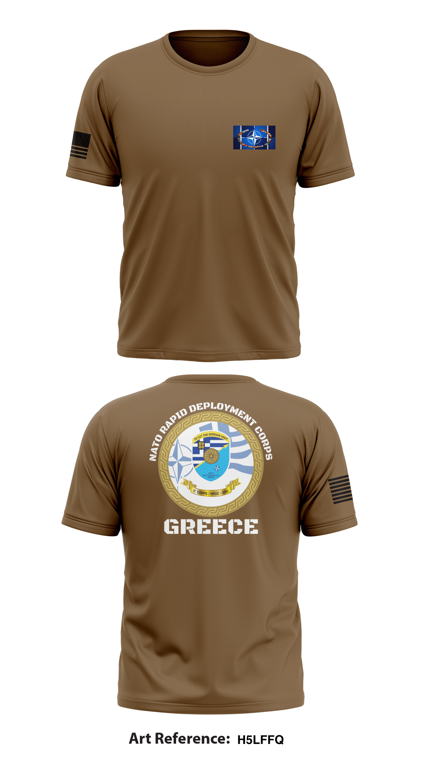 NATO Rapid Deployment Corp- Greece Store 1 Core Men's SS Performance Tee - h5lFFQ