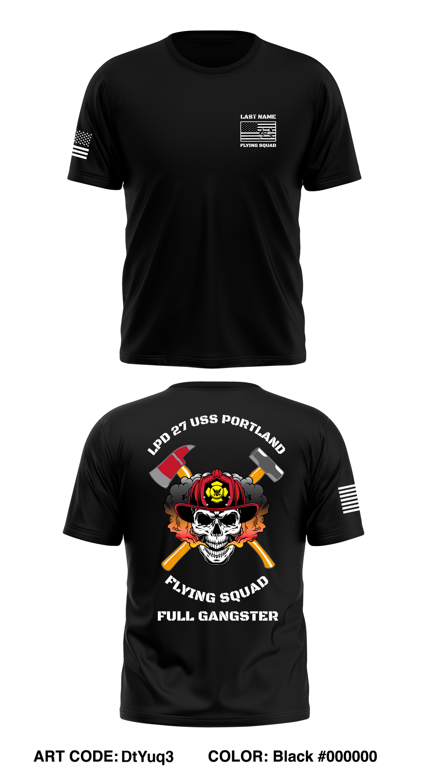 CUSTOM Flying Squad Store 1 Core Men's SS Performance Tee - DtYuq3