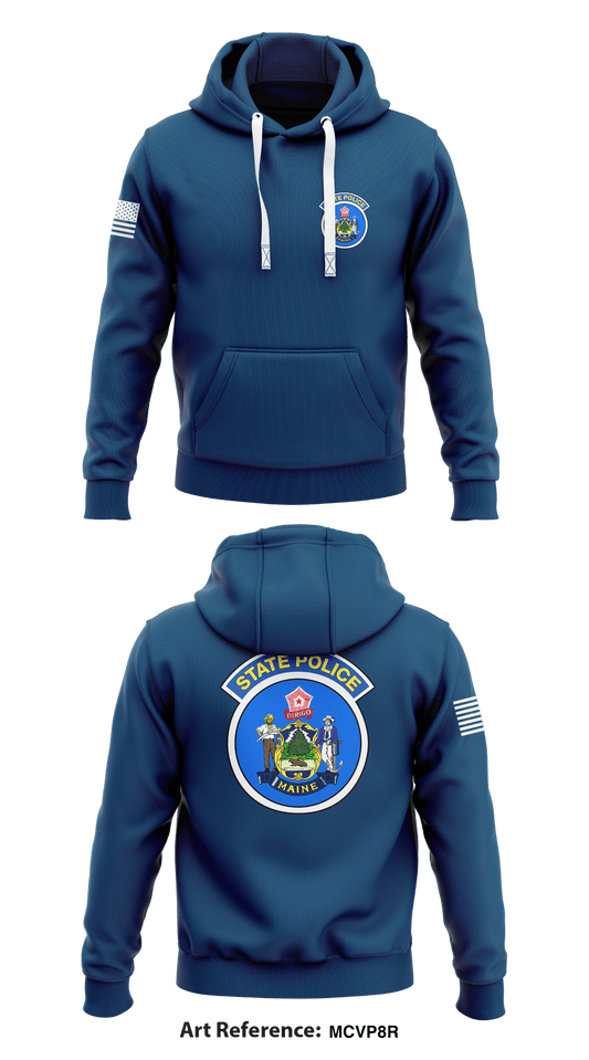 Maine State Police Store 1  Core Men's Hooded Performance Sweatshirt - mCVP8R