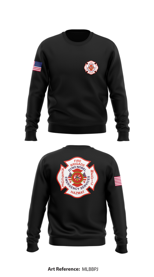 Dyno Nobel Emergency Services Store 1 Core Men's Crewneck Performance Sweatshirt - mLBBPJ