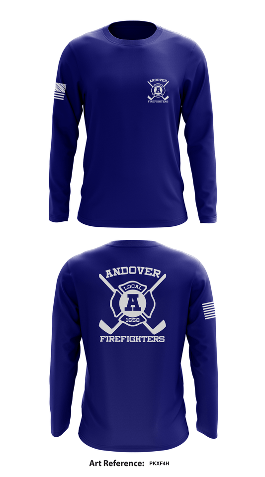 Andover Firefighter Hockey Store 1 Core Men's LS Performance Tee - PkXf4h