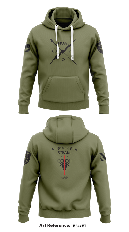 Combined Joint Task Force Horn of Africa Information Operations Cell Store 1  Core Men's Hooded Performance Sweatshirt - E247Et