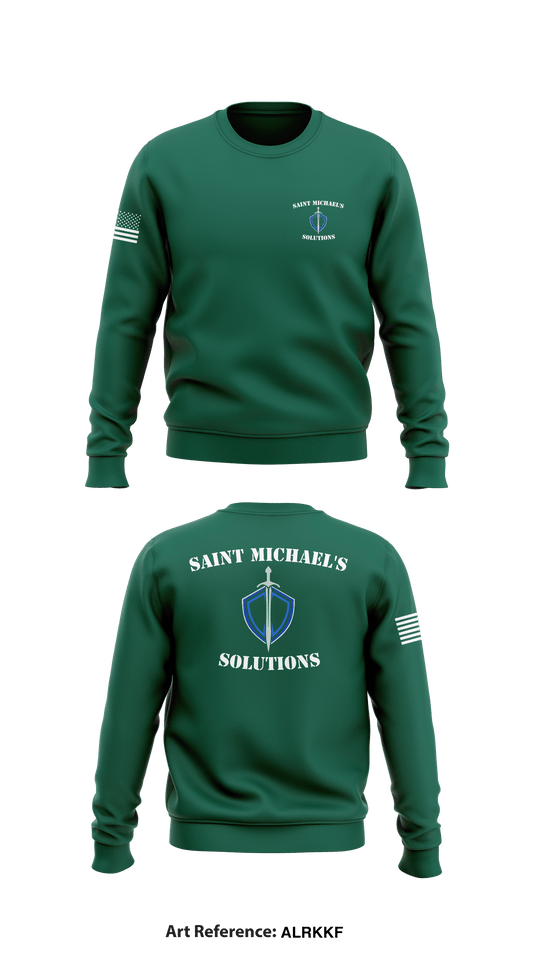 Saint Michael's Solutions Store 1 Core Men's Crewneck Performance Sweatshirt - aLRkkF