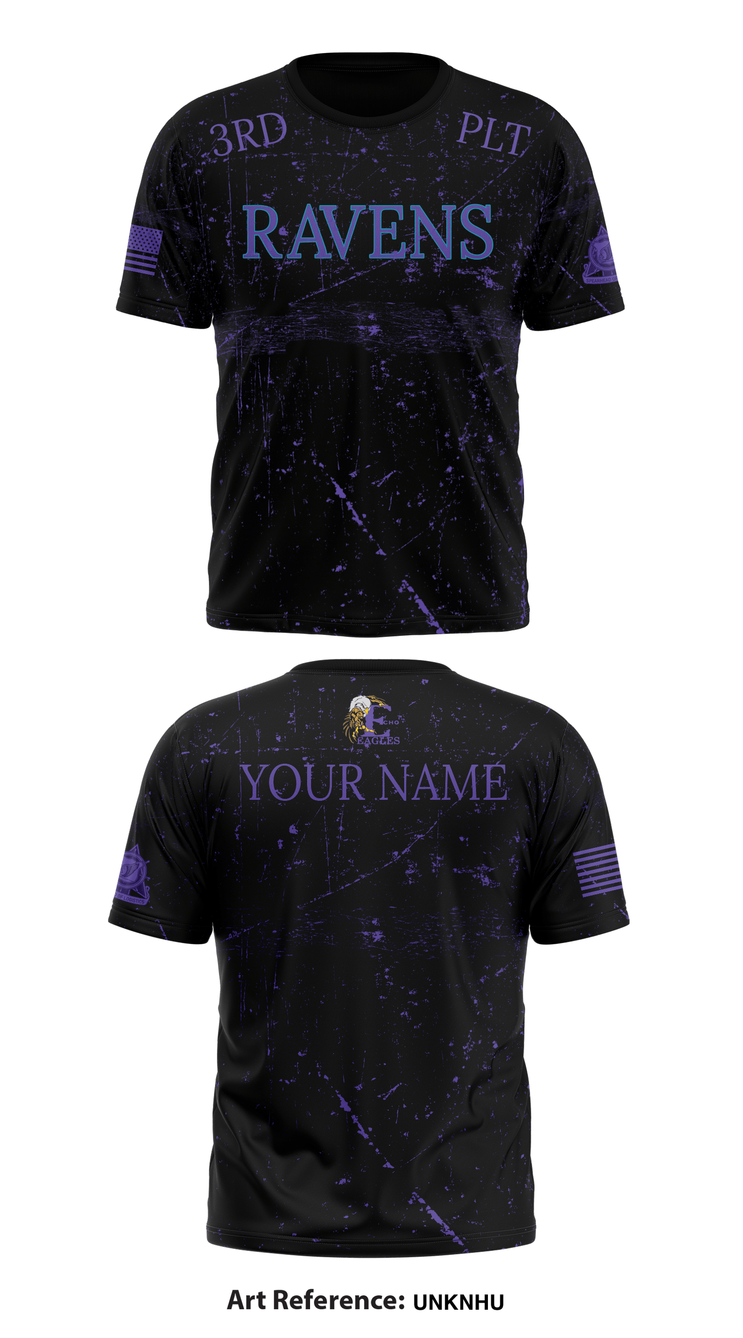 3RD PLT Ravens Store 1 Core Men's SS Performance Tee - UnkNHU