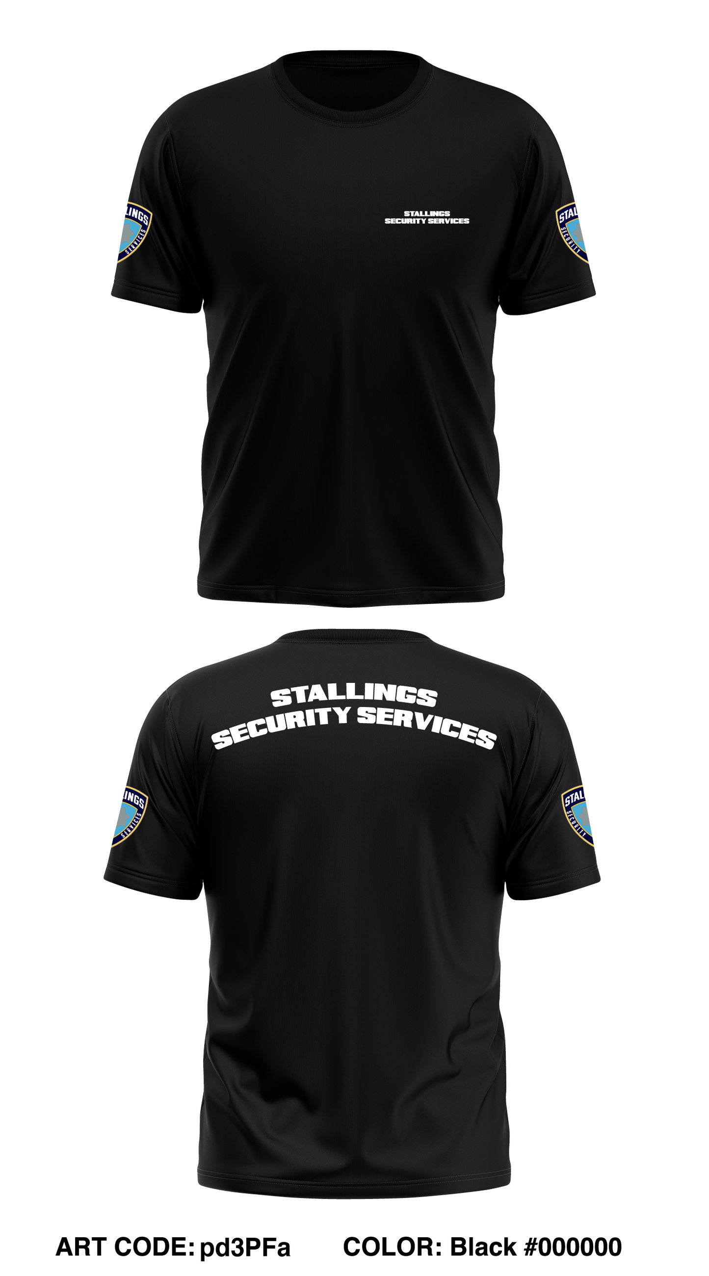 Stallings Security Services Store 1 Core Men's SS Performance Tee - pd3PFa