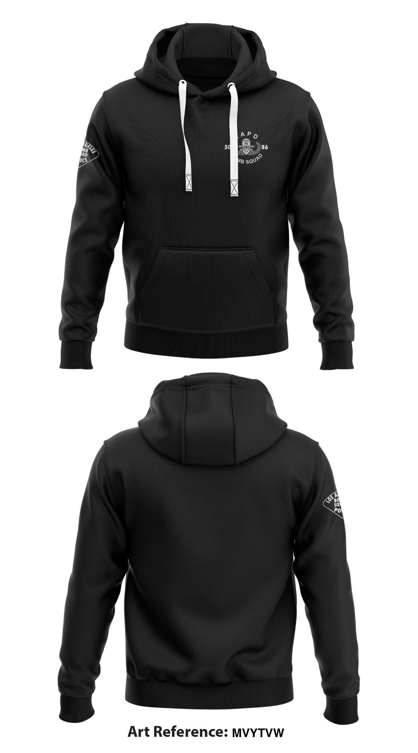 LAPD Bomb Squad Store 1  Core Men's Hooded Performance Sweatshirt - MVYtvW