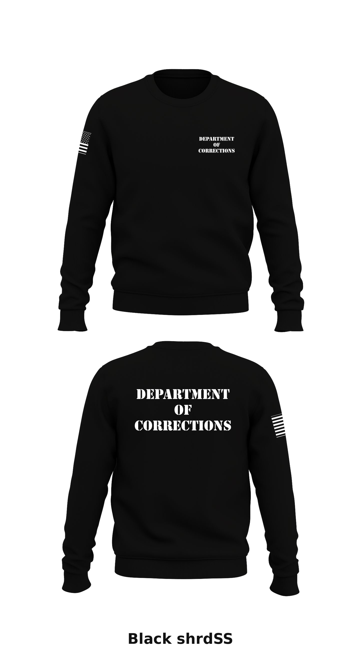 Department of Corrections Store 1 Core Men's Crewneck Performance Sweatshirt - shrdSS