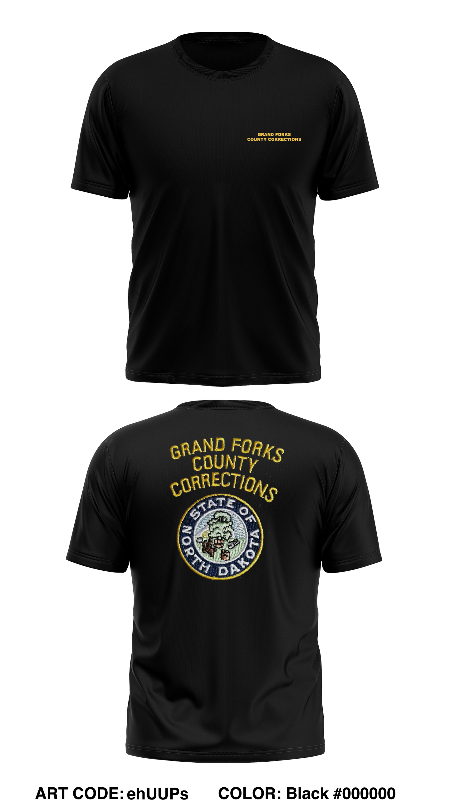 Grand Forks County Corrections Store 1 Core Men's SS Performance Tee - ehUUPs