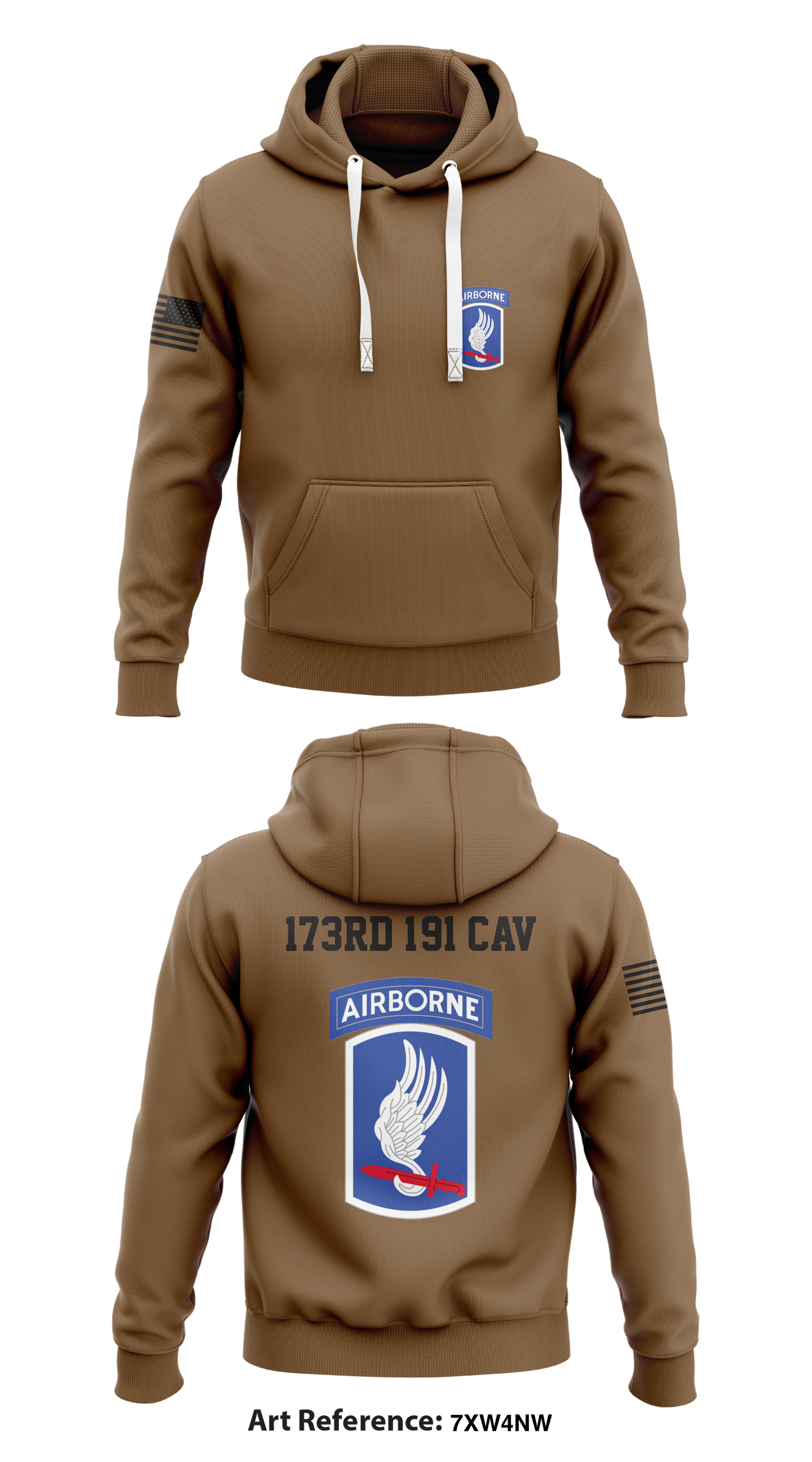 173rd 1-91 Cav Store 1  Core Men's Hooded Performance Sweatshirt - 7Xw4nW