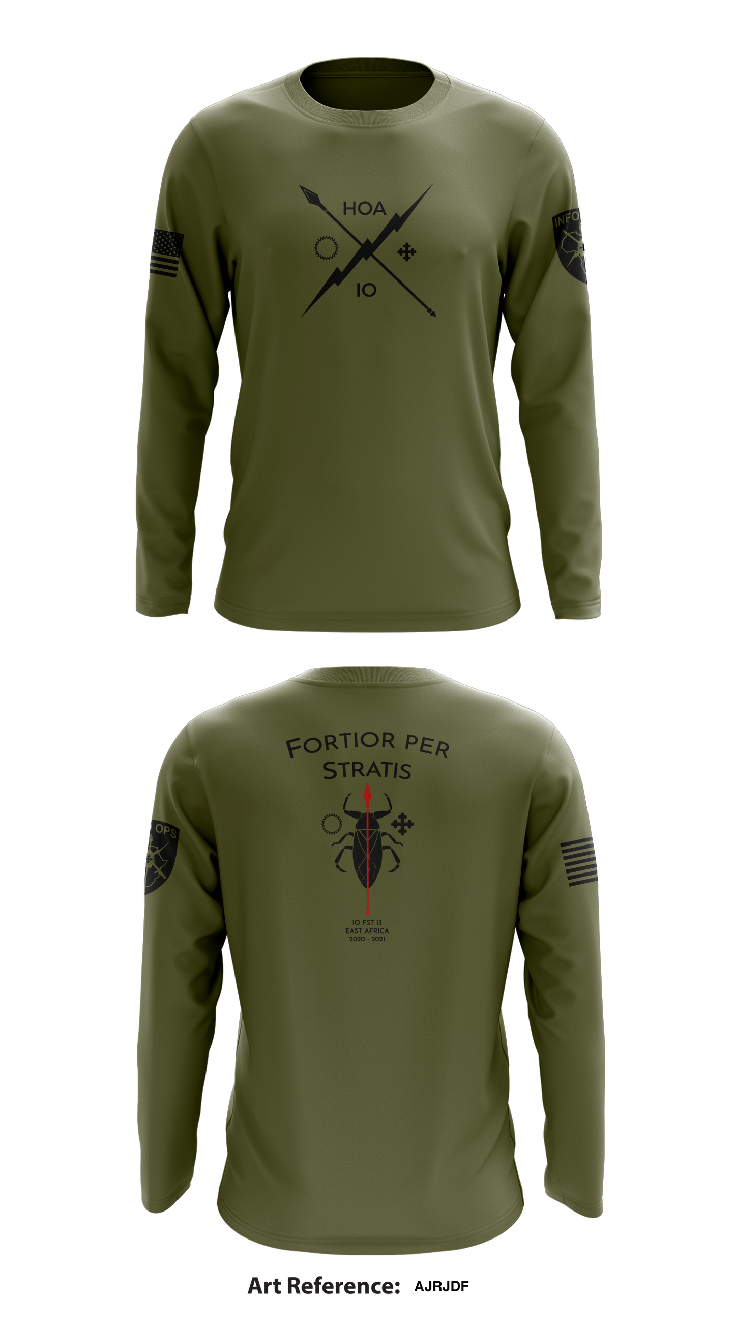 Combined Joint Task Force Horn of Africa Information Operations Cell Store 1 Core Men's LS Performance Tee - ajrJDF