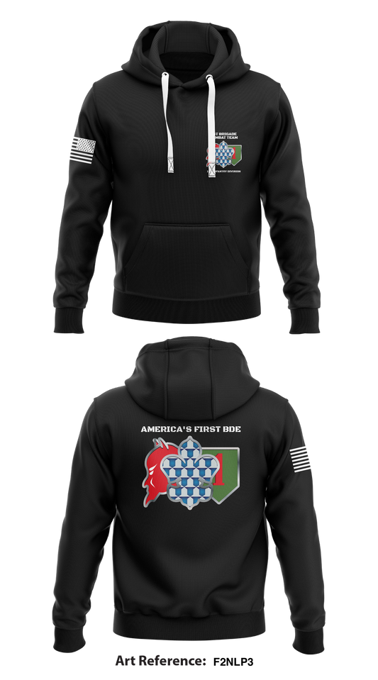 1st Brigade Combat Team, 1st Infantry Division Store 1  Core Men's Hooded Performance Sweatshirt - F2nLP3