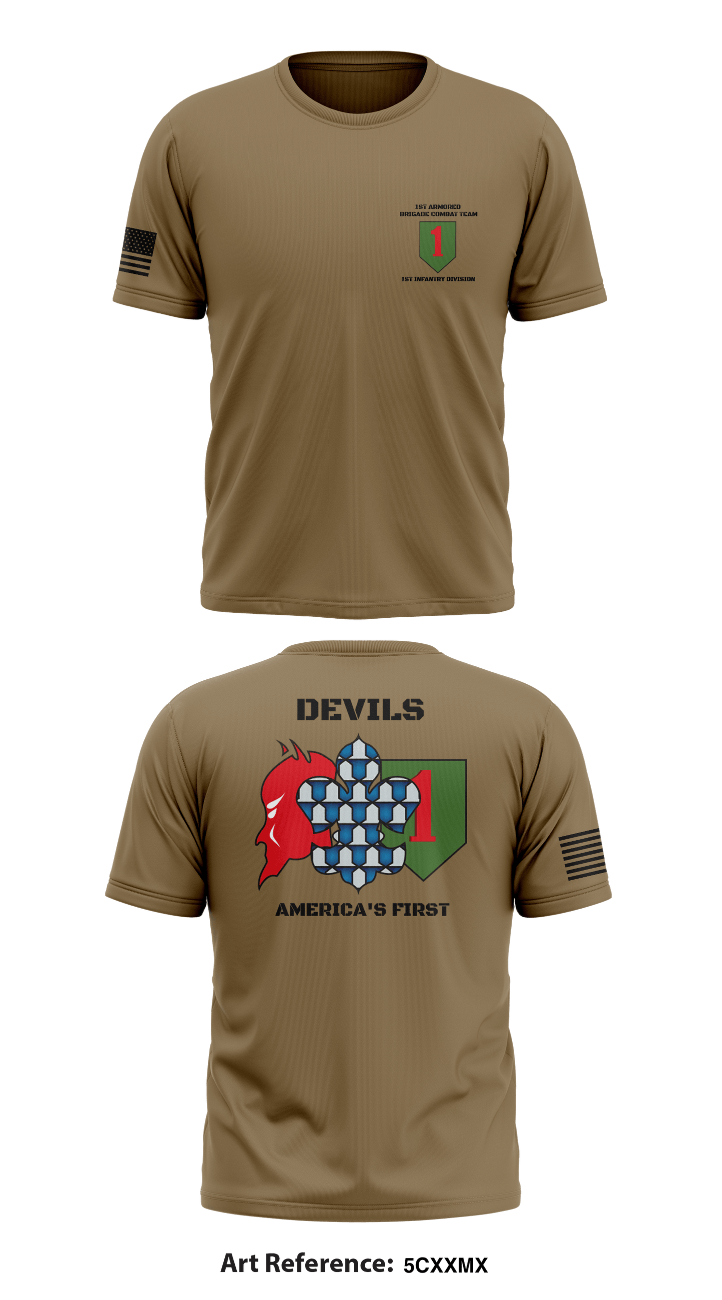 1st Brigade Combat Team, 1st Infantry Division Store 1 Core Men's SS Performance Tee - 5CXxMX