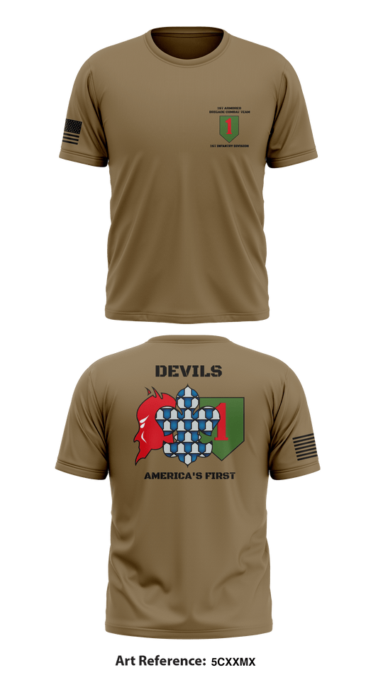 1st Brigade Combat Team, 1st Infantry Division Store 1 Core Men's SS Performance Tee - 5CXxMX