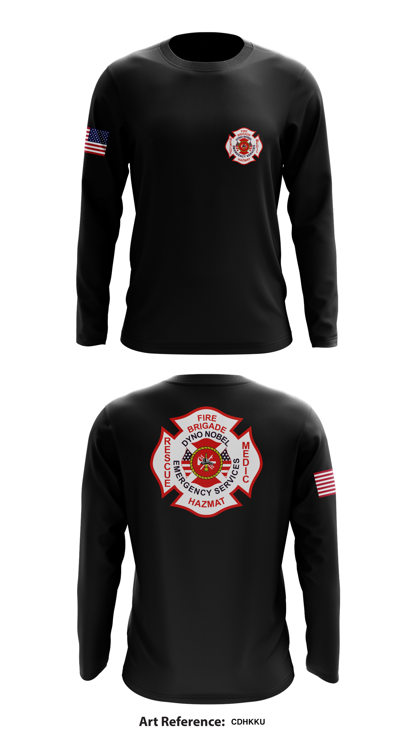 Dyno Nobel Emergency Services Store 1 Core Men's LS Performance Tee - cdHkkU