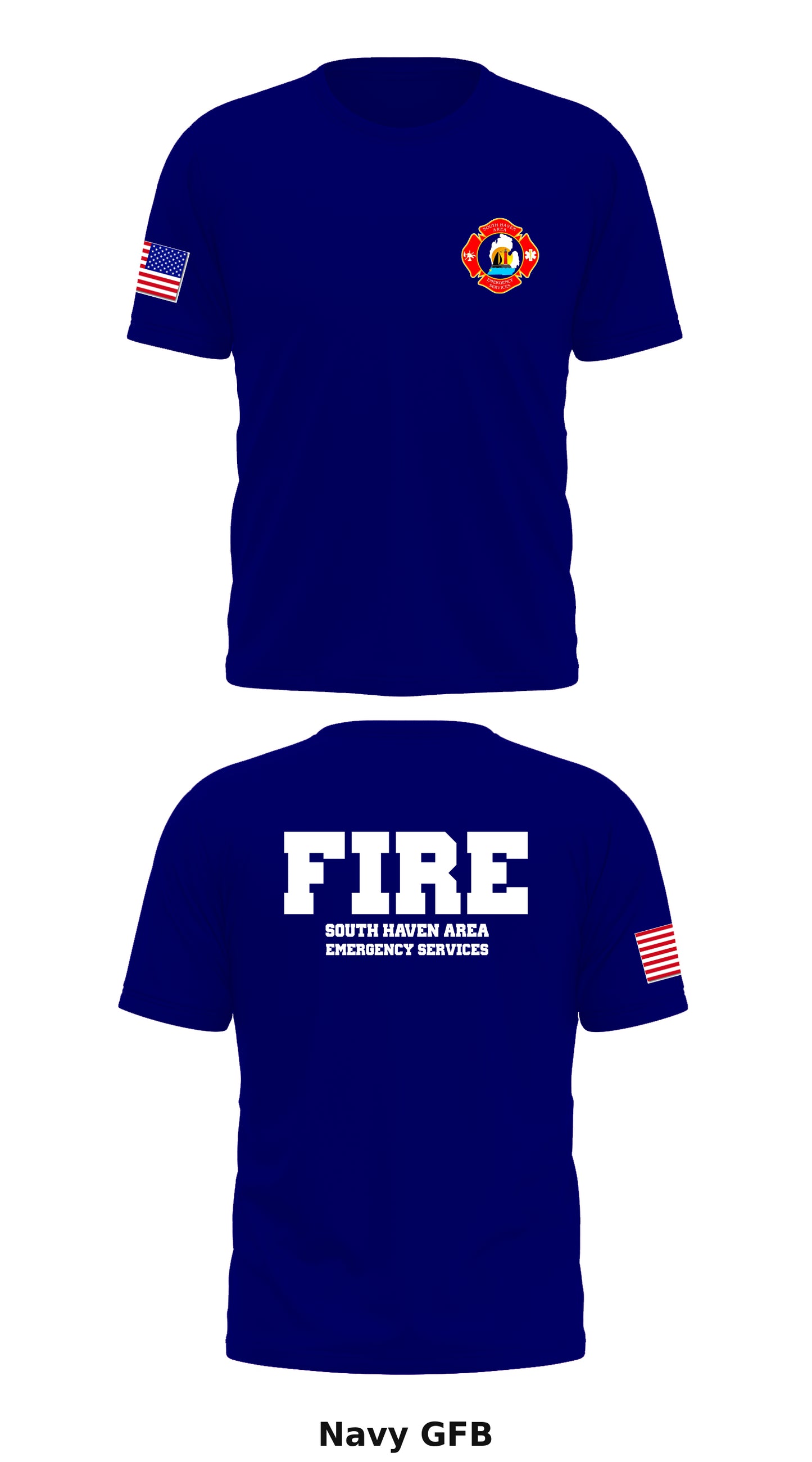 South Haven Area Emergency Services Store 1 Core Men's SS Performance Tee - GFB