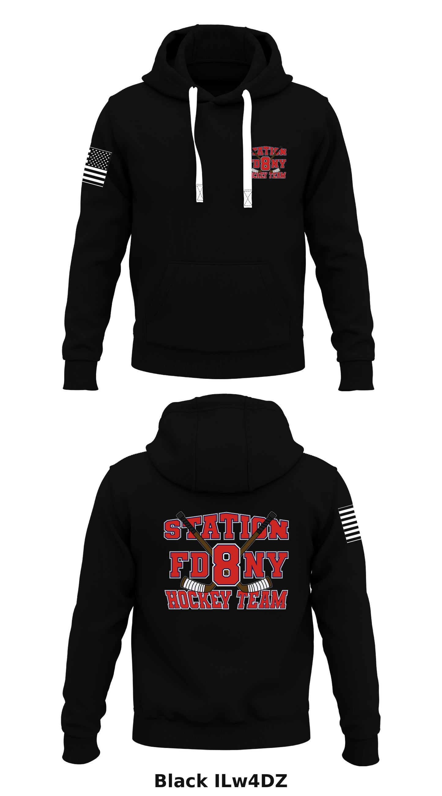 Station 8 Hockey Store 1  Core Men's Hooded Performance Sweatshirt - ILw4DZ