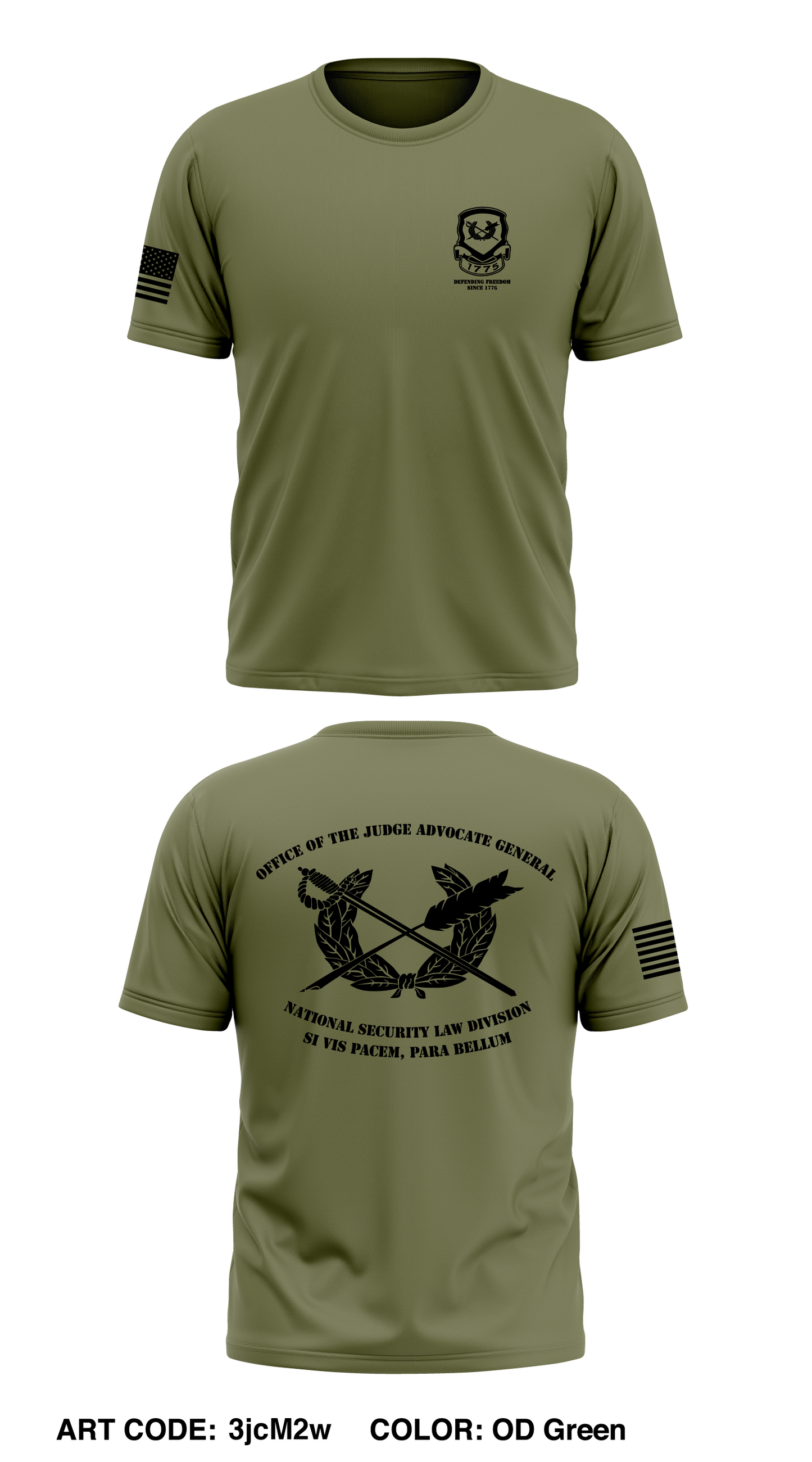 Office of the Judge Advocate General - National Security Law Division Core Men's SS Performance Tee - 3jcM2w