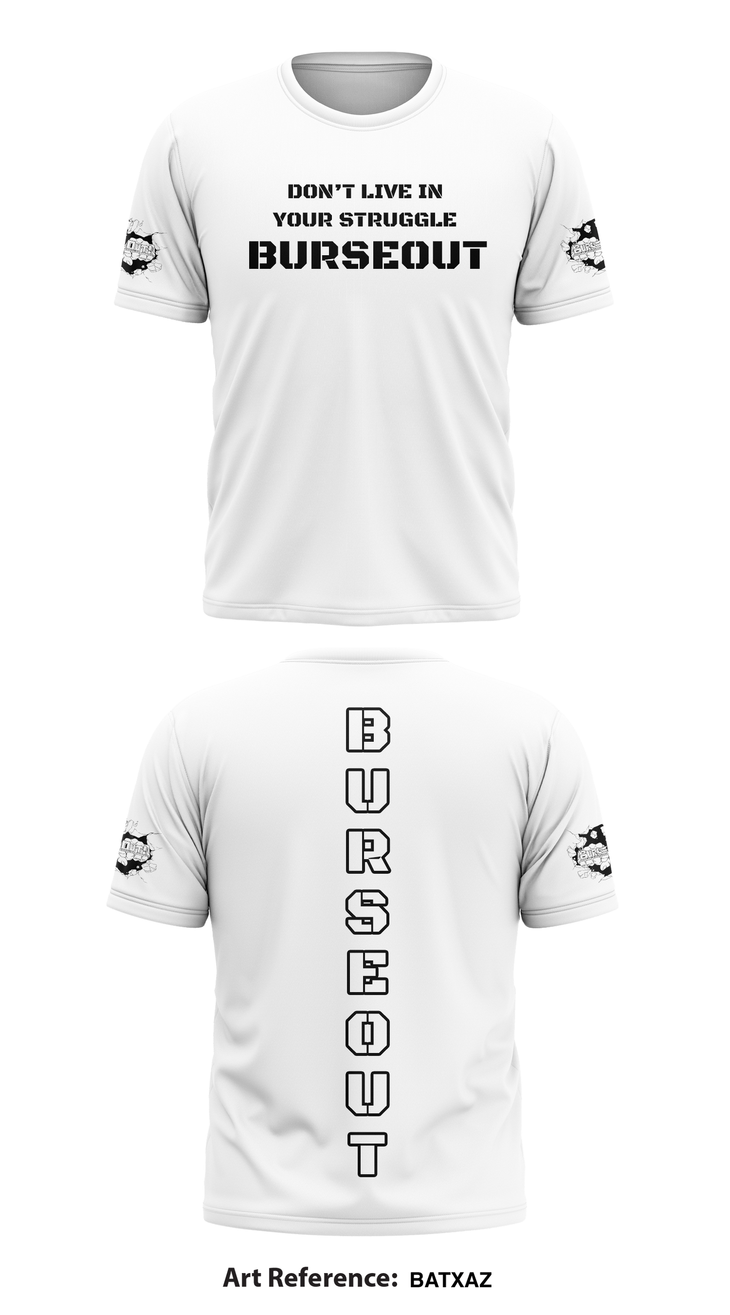 Burseout Store 1 Core Men's SS Performance Tee - BatxAZ