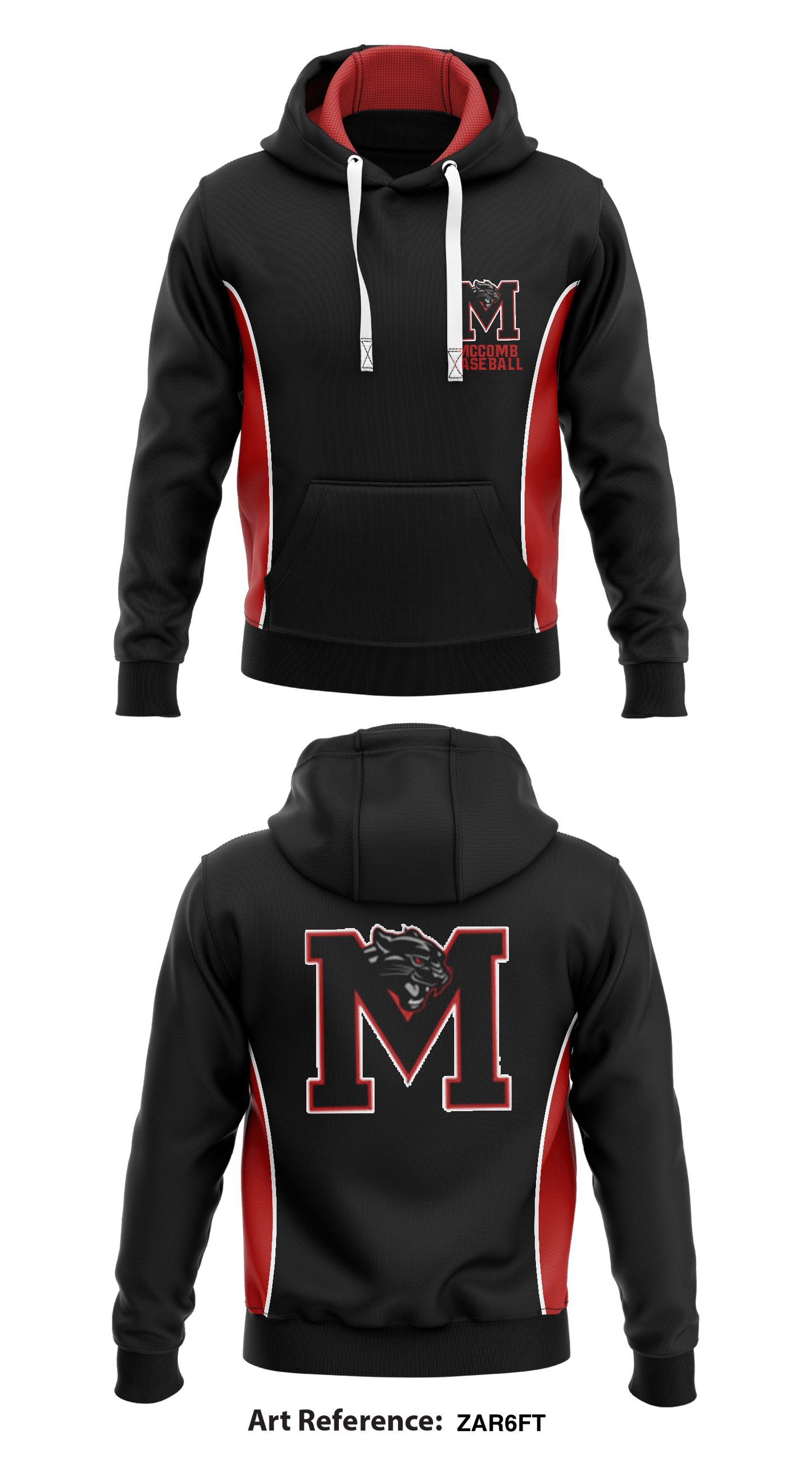 McComb Baseball  Core Men's Hooded Performance Sweatshirt - zar6ft