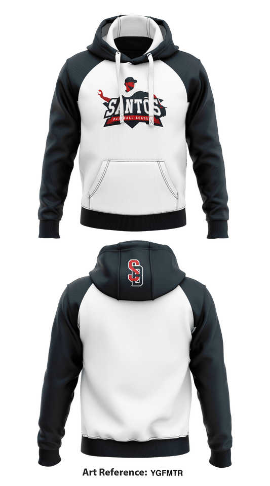 Santos Baseball Academy  Core Men's Hooded Performance Sweatshirt - YgFmTR