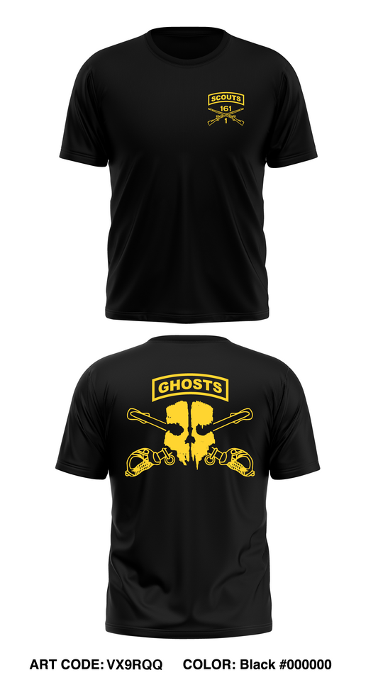 1-161 IN, HHC, Scout Platoon Core Men's SS Performance Tee - VX9RQQ