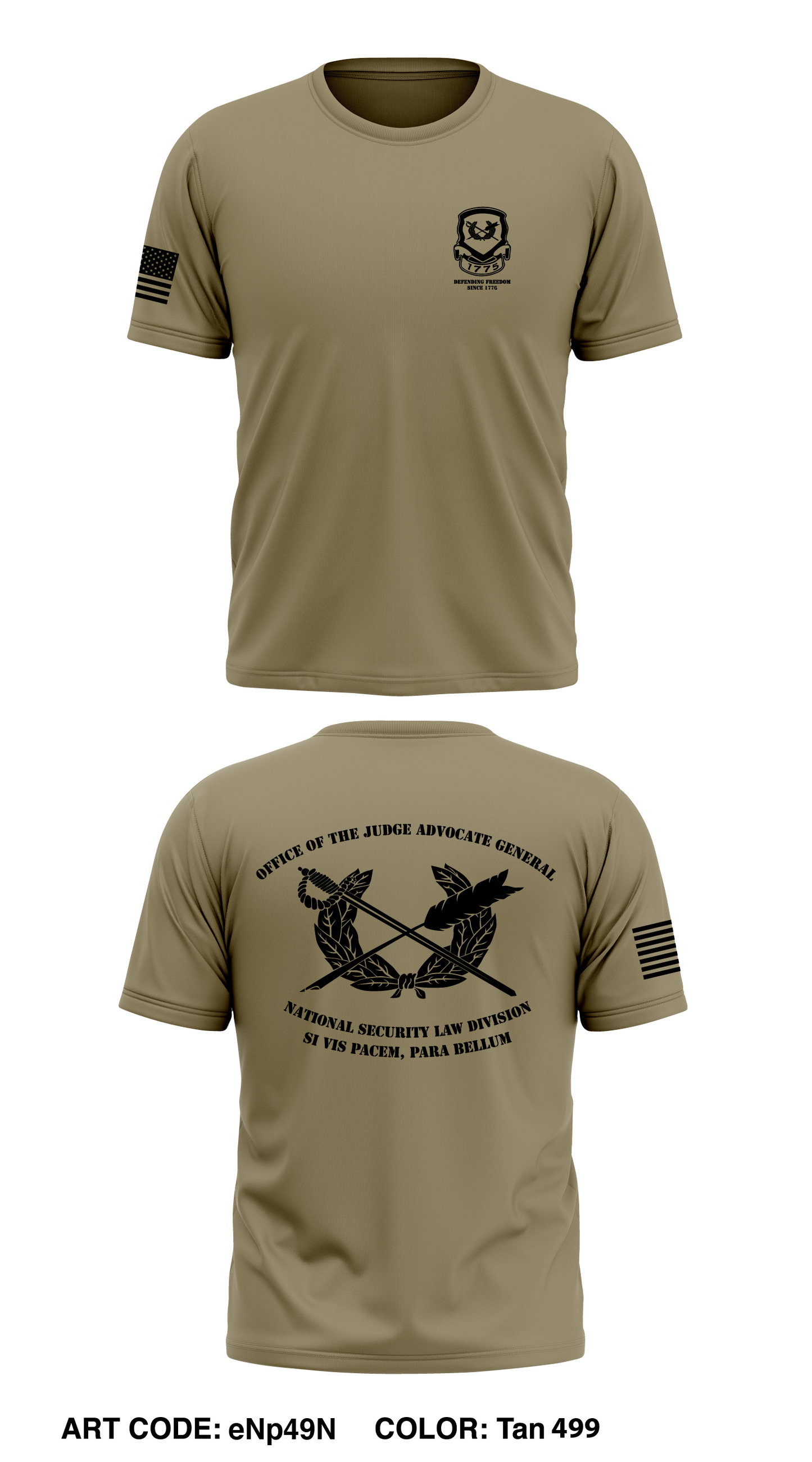 Office of the Judge Advocate General - National Security Law Division Core Men's SS Performance Tee - eNp49N