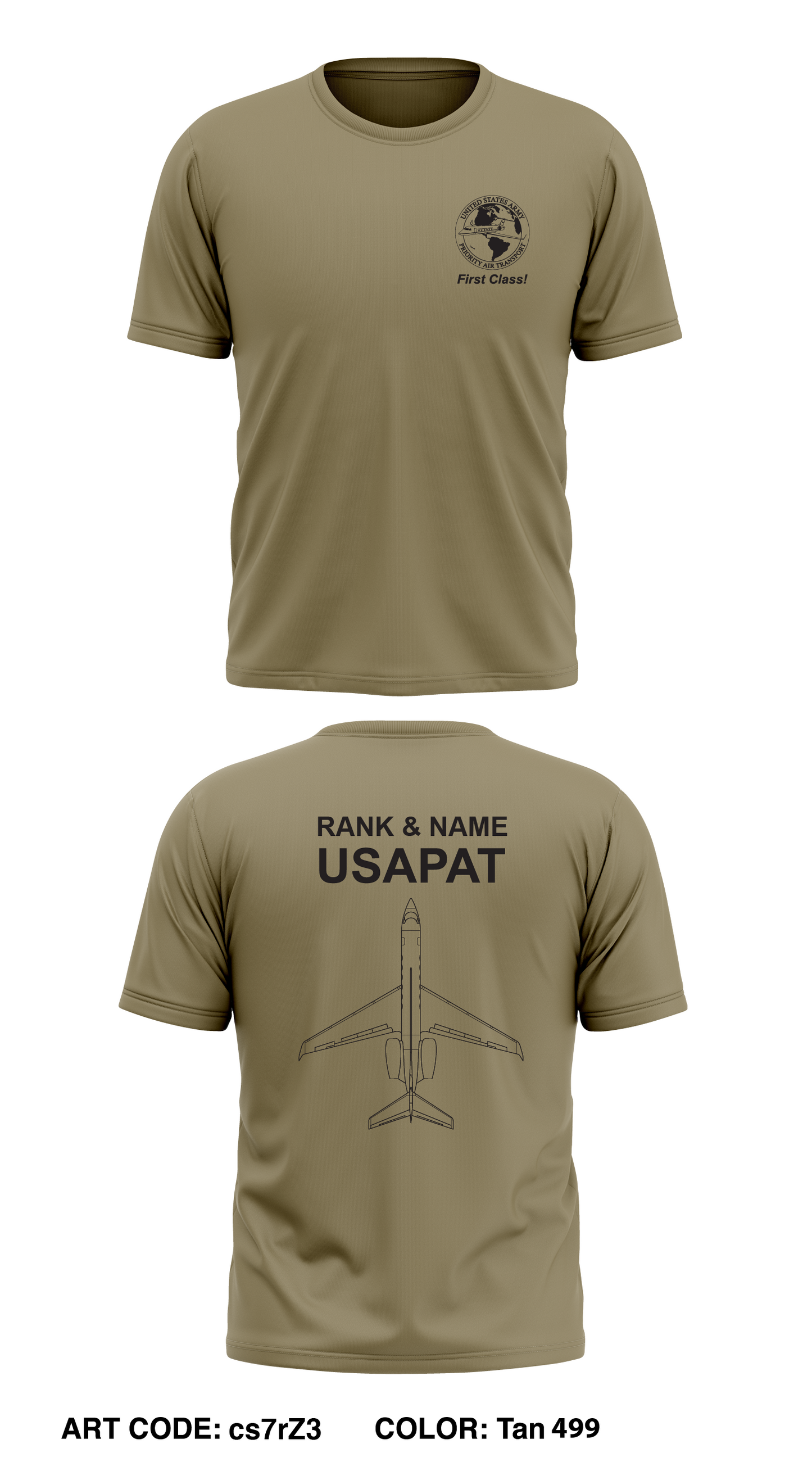 CUSTOM - United States Army Priority Air Transport (USAPAT) Command Core Men's SS Performance Tee - cs7rZ3